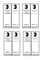 Vista previa - Refuerzo / NEE / Materiales de apoyo - Llavero niveles de comprensión / Levels of comprehension - página 3