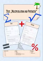 Vorschau - Test - Test Klasse 5 Multiplikation und Potenzen - Deckblatt