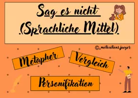 Vorschau - Spiele - Spiel: "Sag es nicht" (Sprachliche Mittel) - Deckblatt