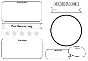Vorschau - Arbeitsblätter - Vorlage für Buchvorstellungen Guckloch - Seite 2