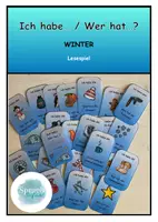 Vorschau - Fördermaterial/Inklusion - Ich habe... / Wer hat..? Lesespiel Winter - Deckblatt