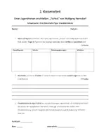 Vorschau - Klassenarbeiten - Klassenarbeit Charakterisierung Tschick - Deckblatt