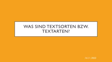 Vorschau - Stundenentwürfe - Textsorten - Textarten - Recherche - Deckblatt