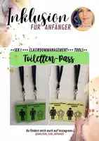 Vorschau - Fördermaterial/Inklusion - Schild - Toilettenpass Mädchen/ Jungen WC - Deckblatt