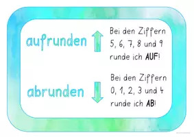Vorschau - Poster - Freebie - Merkposter - Zahlen runden - Seite 2