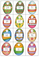 Vorschau - Arbeitsblätter - Numbers Task Cards (Easter Edition) Egg Hunt - Seite 1