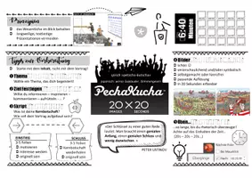 Vorschau - Arbeitsblätter - Präsentationsmethode Pecha Kucha - Deckblatt