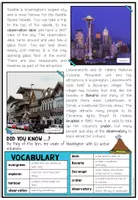 Vista previa - Hojas de trabajo - USA - Washington (Fact Sheets, Worksheets and Games) - página 3