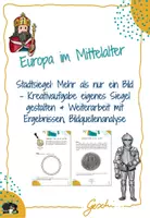 Vorschau - Arbeitsblätter - UR6 Europa im Mittelalter - 23. Stunde: Stadtsiegel: Mehr als nur ein Bild - Deckblatt