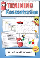 Vorschau - Fördermaterial/Inklusion - Konzentration / Konzentrationstraining / Rätsel / Sudokus - Deckblatt