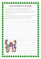 Vorschau - Arbeitsblätter - Weihnachten Kreatives und Grammatik - Deckblatt