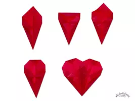 Vorschau - Mal- und Bastelvorlagen - Herz falten aus Transparentpapier (Bastelanleitung aus Bildern) #valentinstag #valentinstagbeieduki #muttertag #vatertag - Seite 2