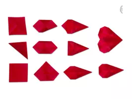 Vorschau - Mal- und Bastelvorlagen - Herz falten aus Transparentpapier (Bastelanleitung aus Bildern) #valentinstag #valentinstagbeieduki #muttertag #vatertag - Seite 3