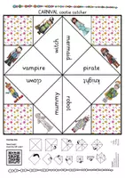 Vista previa - Juegos / Gamificación - carnival cootie catcher English game / juego inglés - página 2