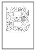 Vorschau - Mal- und Bastelvorlagen - Lebkuchen-Alphabet zum Ausmalen: ABC für Advent und Weihnachten - Seite 2