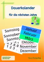 Vorschau - Präsentationen/Tafelbilder - Kalender - Dauerkalender, Wortkarten, Zahlkarten - Deckblatt