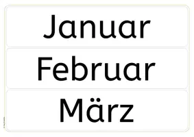 Vorschau - Präsentationen/Tafelbilder - Kalender - Dauerkalender, Wortkarten, Zahlkarten - Seite 2