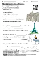 Vorschau - Arbeitsblätter - Arbeitsblatt "Wahrzeichen" + Onlineübung & MP3 + - Deckblatt