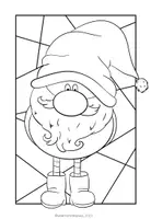 Vorschau - Mal- und Bastelvorlagen - Weihnachtswichtel (Wichtel) - 10 Malvorlagen - Seite 2