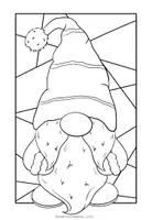 Vorschau - Mal- und Bastelvorlagen - Weihnachtswichtel (Wichtel) - 10 Malvorlagen - Seite 3