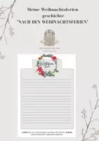 Vorschau - Arbeitsblätter - Weihnachten: Ferienerzählung NACH DEN FERIEN - Deckblatt