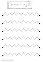Vorschau - Arbeitsblätter - Schwungübung Graphomotorik Nachspuren - Seite 3
