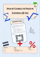 Vorschau - Arbeitsblätter - Umfang/Flächeninhalt von Vierecken (mit QR-Code zur Kontrolle) - Deckblatt