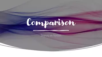 Vorschau - Präsentationen/Tafelbilder - Materialpaket zu Comparison - Deckblatt
