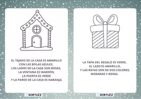 Vista previa - Hojas de trabajo - Leo, comprendo y pinto navidad - página 3