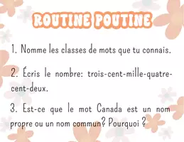 Aperçu - Feuilles d'exercices - ROUTINES POUTINE SEPTEMBRE-3 - Page 3