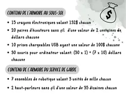 Aperçu - Feuilles d'exercices - Vol dans l'école-Résoudre - Page 3