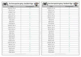 Vorschau - Anderer Materialtyp - Rechenspaziergang verschiedene Geldbeträge - Seite 2