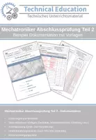 Vorschau - Arbeitsblätter - Mechatroniker Abschlussprüfung Teil 2: Dokumentation - Deckblatt