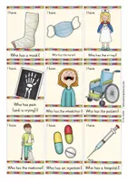 Vista previa - Juegos / Gamificación - Get well soon! health and sickness - I have ... Who has ...? English game / juego inglés - página 2