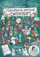 Vorschau - Unterrichtsreihen - XL-Cliparts-Paket Figuren & Motive "Jahreszeiten" Frühling Sommer Herbst Winter - Seite 1