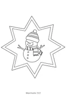Vorschau - Mal- und Bastelvorlagen - Weihnachten Fensterbilder Sternform - Seite 2