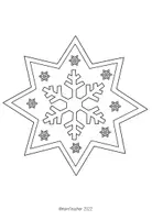 Vorschau - Mal- und Bastelvorlagen - Weihnachten Fensterbilder Sternform - Seite 3