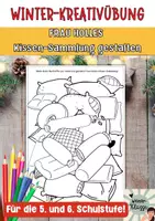 Vorschau - Stationenlernen - Winter Kreativübung "Frau Holles Kissensammlung" gestalten - Deckblatt