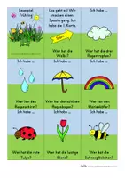 Vorschau - Spiele - Frühling Lesespiel - Deckblatt