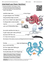 Vorschau - Arbeitsblätter - Arbeitsblatt "Weichtiere" + Onlineübung & MP3 + Mindmap + Infografik - Deckblatt