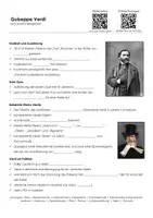 Vorschau - Arbeitsblätter - Guiseppe Verdi kurz zusammengefasst - Deckblatt