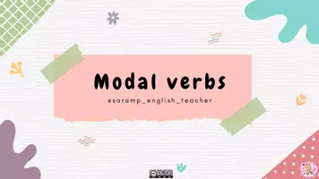 Vista previa - Tarjetas / Manipulativos - MODAL VERBS 1 - página 1