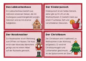 Vorschau - Aufgabenkarten - Lese- und Abschreibkarten Weihnachten - Seite 1