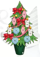 Vorschau - Fördermaterial/Inklusion - Rechen-Weihnachtsbäume 1. Klasse Zahlenraum 20 mit ZÜ - Seite 3