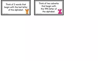 Vorschau - Arbeitsblätter - Alphabet - Task Cards - Seite 3