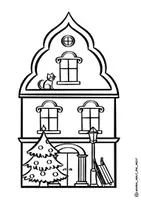 Vorschau - Spiele - Malvorlagen Fensterbilder "Winterstadt" Klassenzimmer-Dekoration - Seite 3