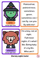 Vista previa - Tarjetas / Manipulativos - HALLOWEEN RIDDLES - página 2