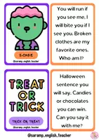 Vista previa - Tarjetas / Manipulativos - HALLOWEEN RIDDLES - página 3