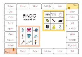 Vorschau - Spiele - Bingo Wörter mit "ei" - Seite 2