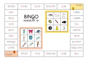 Vorschau - Spiele - Bingo Wörter mit "ei" - Seite 3